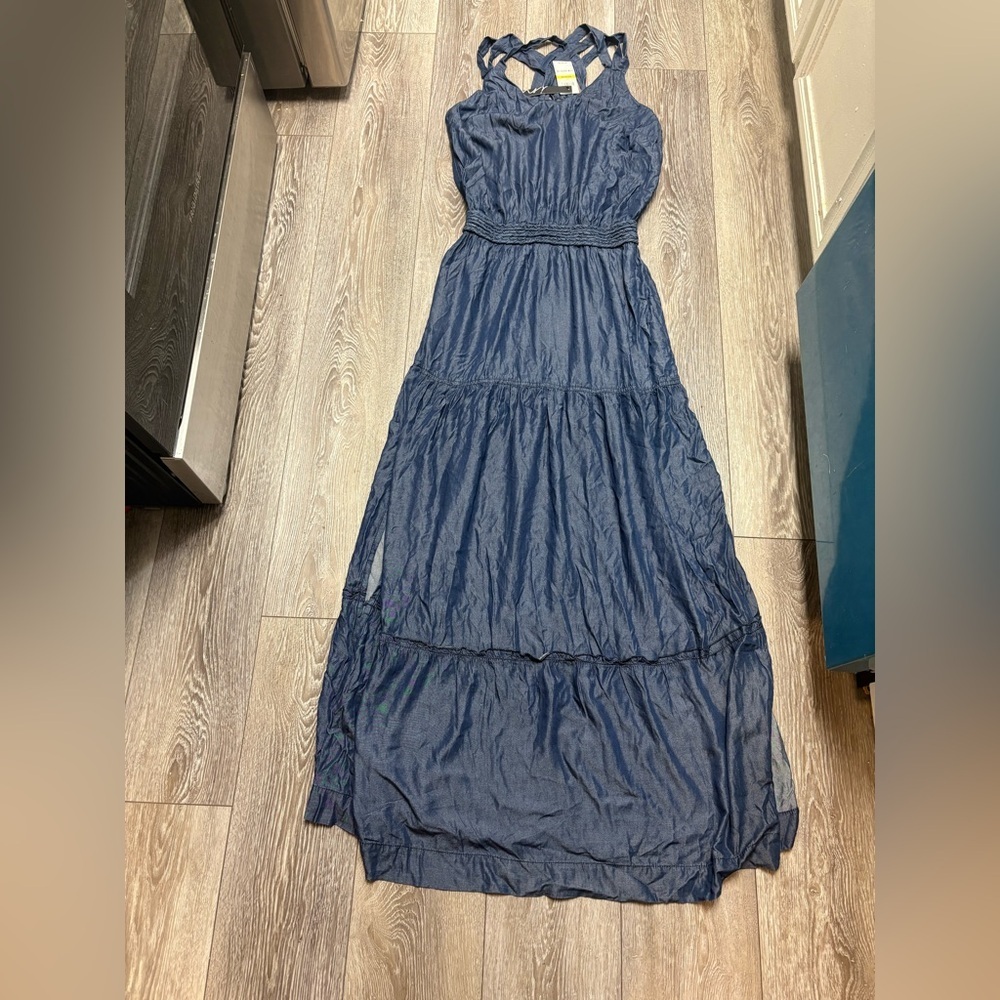 INC International Concepts Deep Blue Maxi Dress - Picture 2 of 11